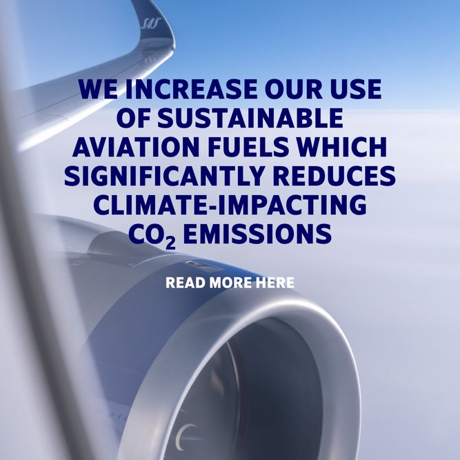 Increase in sustainable aviation fuels reduces climate-impacting co2 emissions
